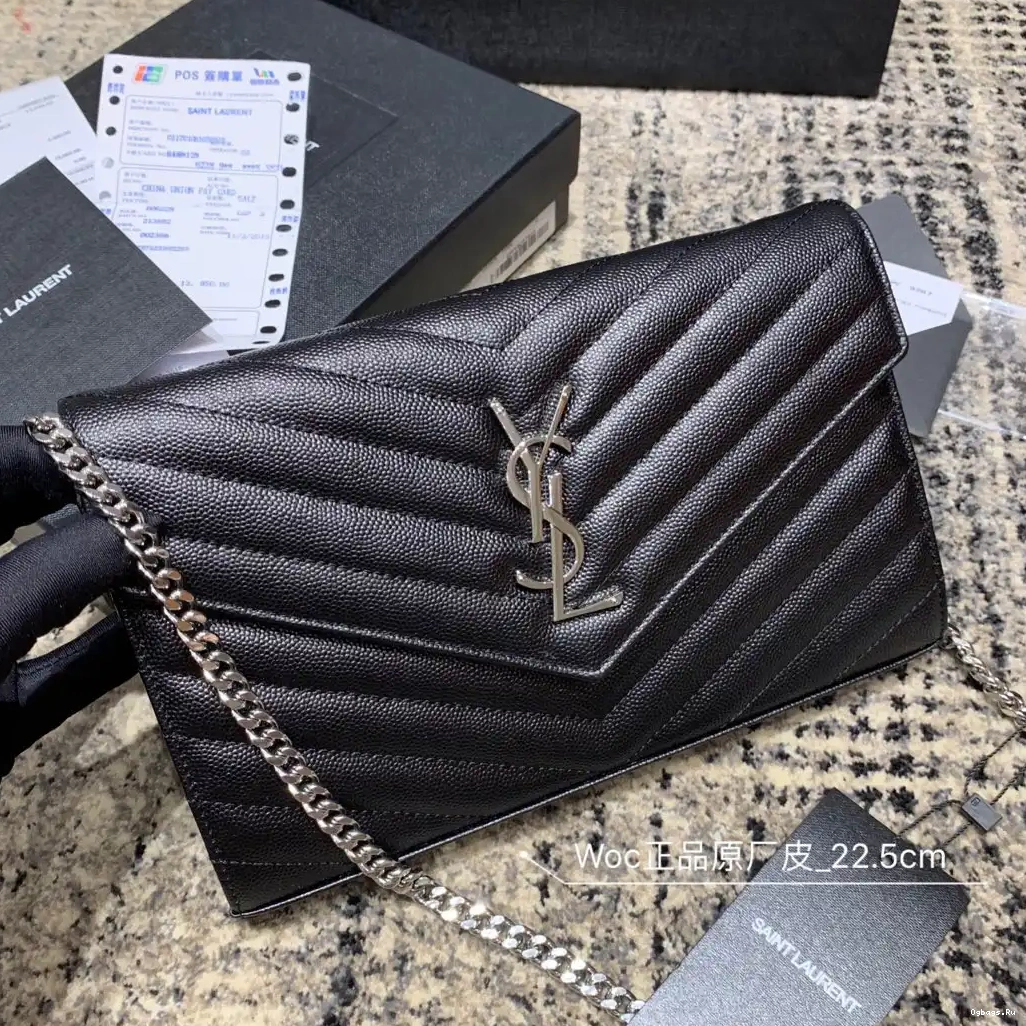CASSANDRE CHAIN WALLET MATELASSÉ YSL 0531